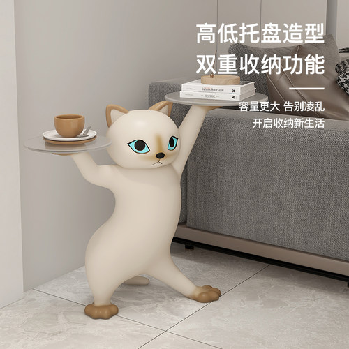 沙雕妖娆猫客厅大型落地摆件家居装饰品搬家开业礼物乔迁新居礼品 - 图3