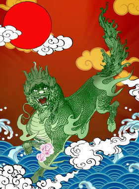 玄关风水镇宅客厅装饰画