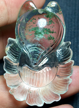 小狐狸四季幽灵招桃花三一吊坠