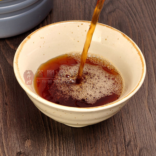 七斤嫂 绍兴产黄酒绍兴八年花雕酒加饭料酒2.5L 坛装分装壶 5斤桶 - 图1