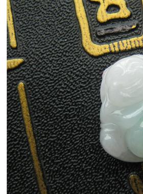 天然翡翠玉石笑佛吊坠翡翠弥勒佛项圈生肖玉配送鉴定书中国结