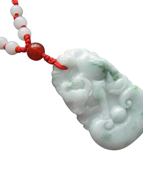 十二生肖玉佩翡翠玉吊坠情侣款新款缅甸玉石生肖龙年吉祥饰品鸡猪