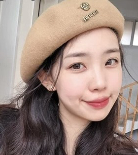 秋冬羊毛呢贝雷帽子女大头围百搭八角蓓蕾帽日系文艺显脸小画家帽