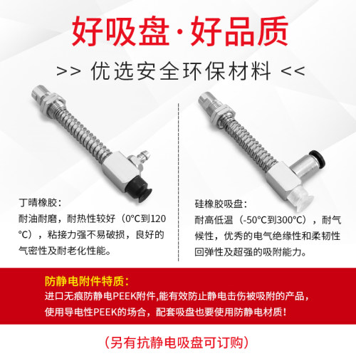真空吸盘SP3C10CS-L15R-M8 SP3C13CS-L15R-M8 SP3C16CS-L15R-M8 - 图1