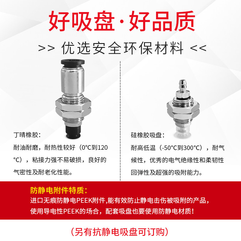 真空吸盘SP3C4WS-M5F-M10M SP3C6WS-M5F-M10M SP3C8WS-M5F-M10M - 图2