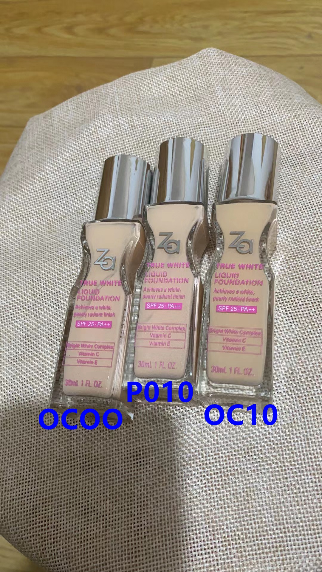 ZA新能真皙美白粉底液30ml OC00 OC10 PO10四方玻璃瓶无外盒 - 图2