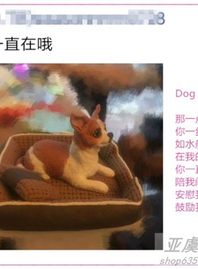 去世定制6cm吉娃娃宠物狗纪念品