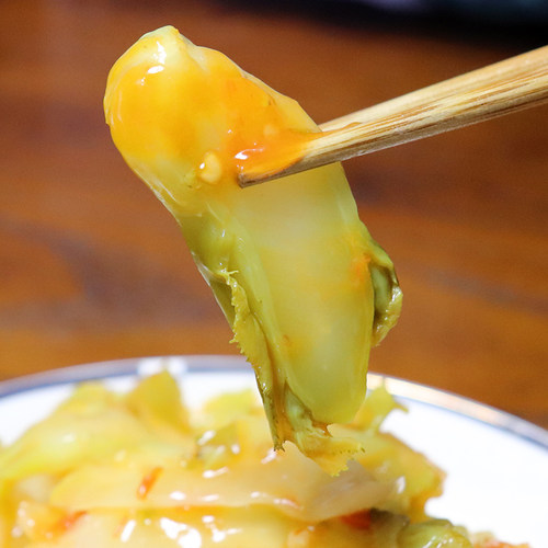 酒店成品凉菜开胃即食素菜儿菜爽泡菜农家娃娃菜酱菜罐装特产小菜 - 图0