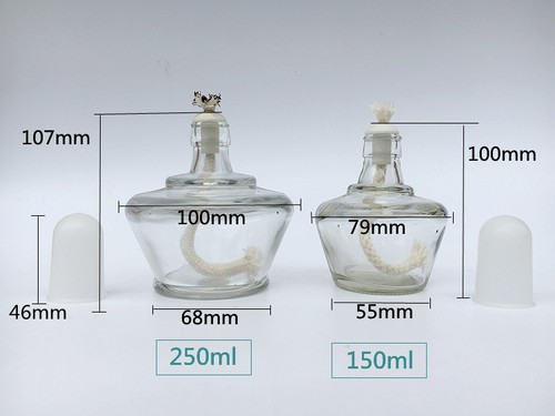 防爆玻璃酒精灯加热厚迷你小号芯套装150 ml实验器材艾灸煮茶炉-图0