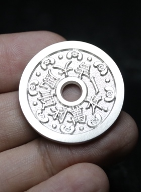 天一宝泉纯银手工制作花钱钱币类