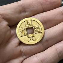 Pure gold 26mm Kaiyuan Tongbao back Xiangyun 999 thousand foot gold gold coin Tianyi Baoquan Original