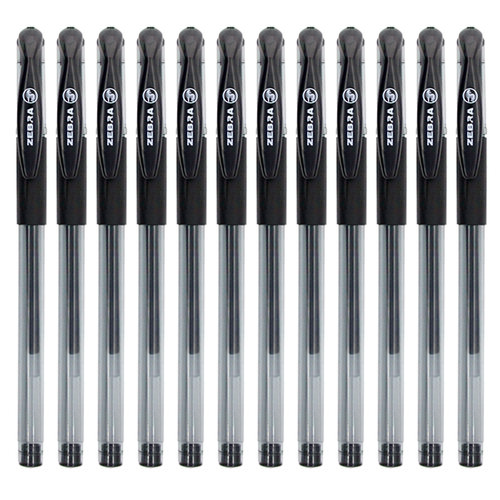 日本ZEBRA斑马水笔JJ100学生考试中性笔JJ1黑色碳素笔签字笔0.5mm - 图3
