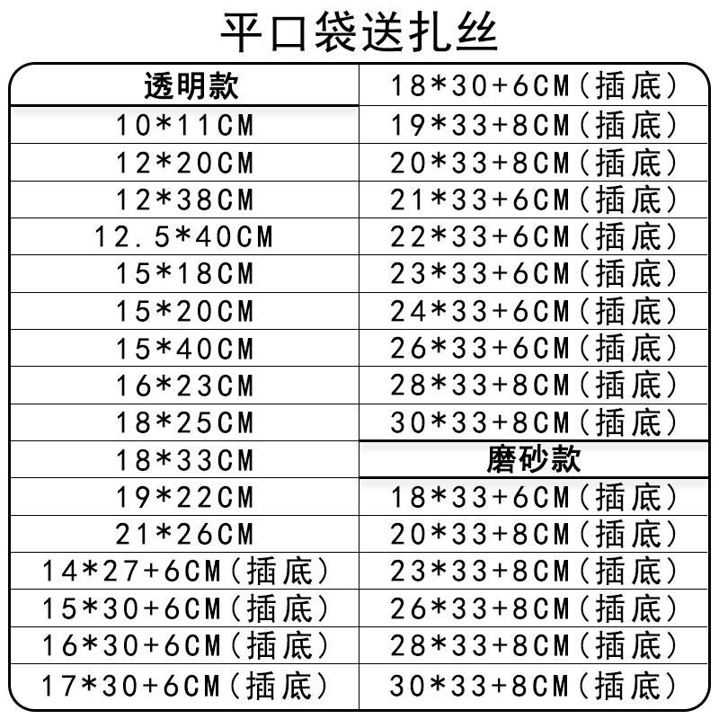 齐口白袋面包袋opp透明袋子烘焙食品包装袋中式糕点饼干点心袋子 - 图2