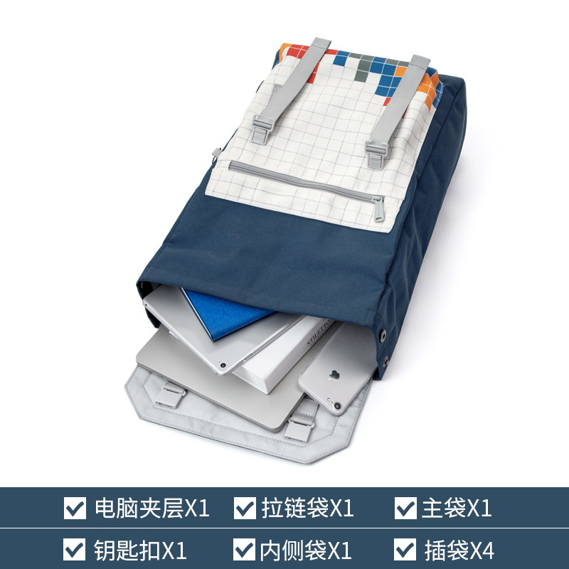 mrace书包女ins 15寸电脑包男 mracehomme双肩背包