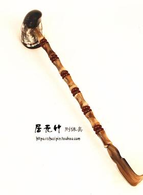 牛角不求人痒痒挠按摩捶按摩棒 健身水牛角保健锤 背敲打捶按摩锤