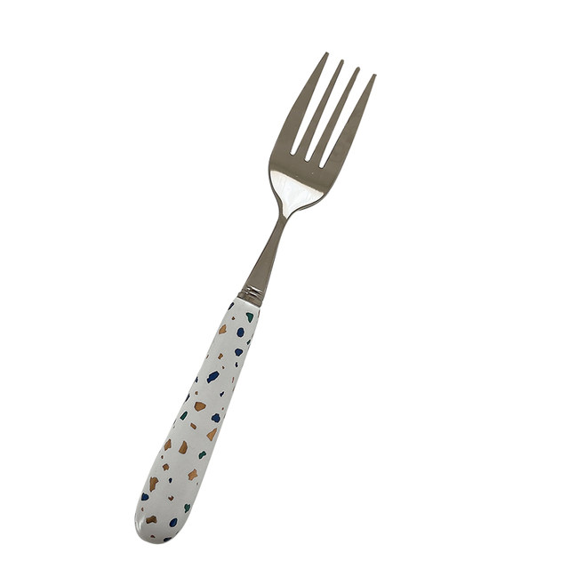 Stainless steel fork gravel ceramic handle Stainless steel fork