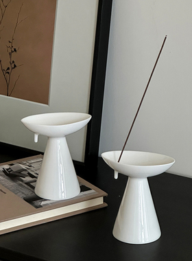 装饰摆件禅意高级感线香底座陶瓷侘寂风插香器高颜值优雅艺术创意