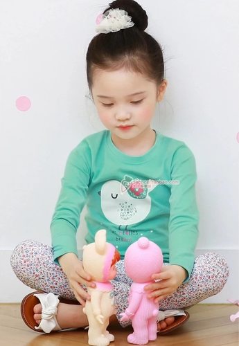 折扣现货韩国儿童内衣puco家居服可爱全棉卡通棉柔儿童睡衣女宝 - 图1