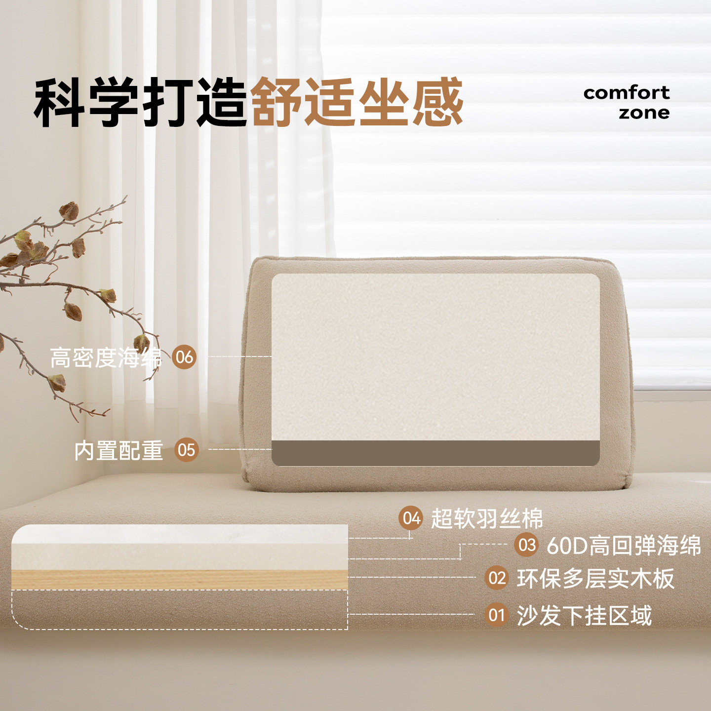 Prado普拉多飘窗沙发2025新款轻奢高级感飘窗垫窗台垫定制改造,淘宝优惠券,粉丝福利购,淘宝优惠卷