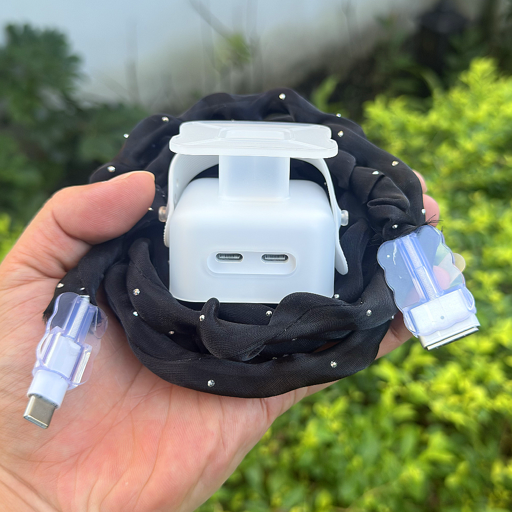 苹果MacBook Air M3 M4笔记本35W电源壳网纱免缠绕线数据线保护套,淘宝优惠券,粉丝福利购,淘宝优惠卷