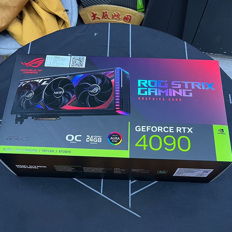 华硕ROG/TUF电竞ROG RTX4090游戏24G显存显卡 支持4K显示器 - 图0