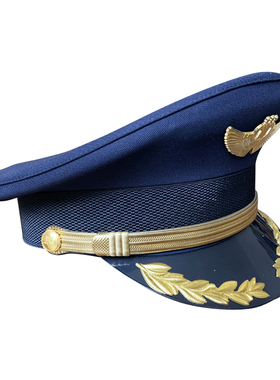 航空金色麦穗大檐帽现货