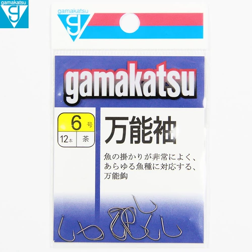 Япония Gamakatsu Gamaka Fish Hook Универсальный рукав Akita имеет пирсинг резервуар для рыбалки на крючок для сома