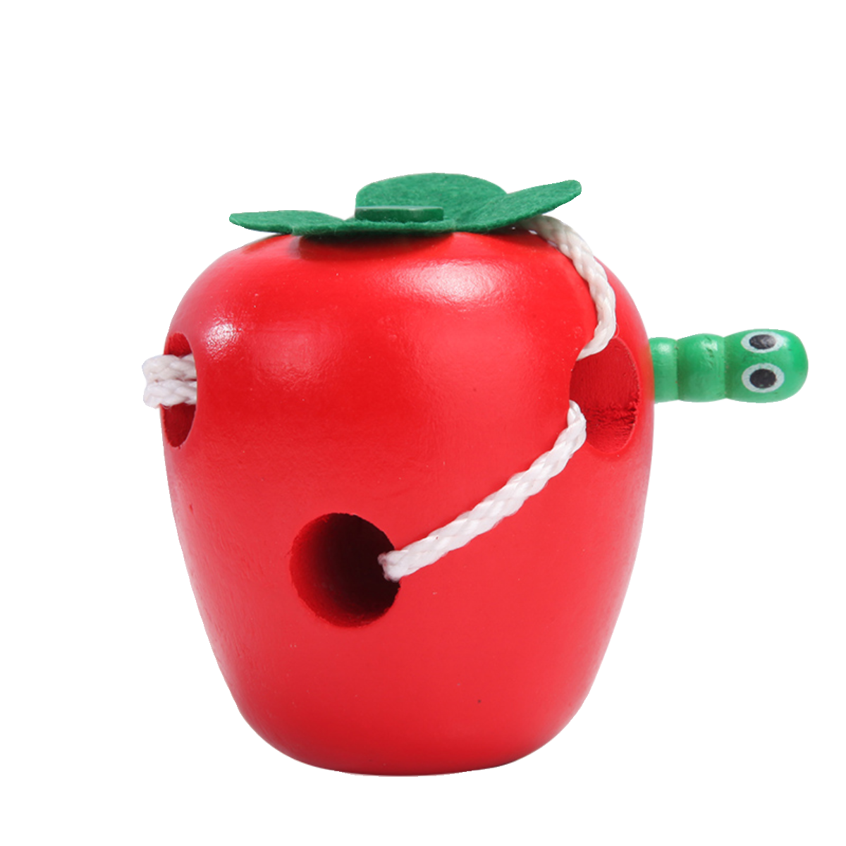 儿童虫吃苹果串珠穿线精细动作训练婴儿早教益智宝宝玩具1-2-3岁,淘宝优惠券,粉丝福利购,淘宝优惠卷