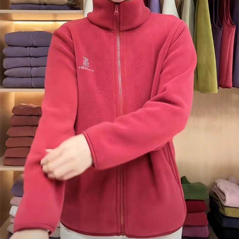 中老年女装妈妈秋冬新款奥粒绒外套宽松加厚时尚休闲保暖抓绒上衣,淘宝优惠券,粉丝福利购,淘宝优惠卷