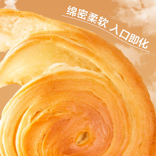 良品铺子手撕面包1kg健康早餐吐司休闲食品蛋糕点心饱腹零食代餐 - 图0