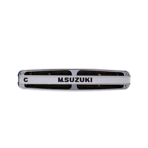 SUZUKI铃木MR-350全金属口琴10孔专业级蓝调布鲁斯口琴新手初学款 - 图2