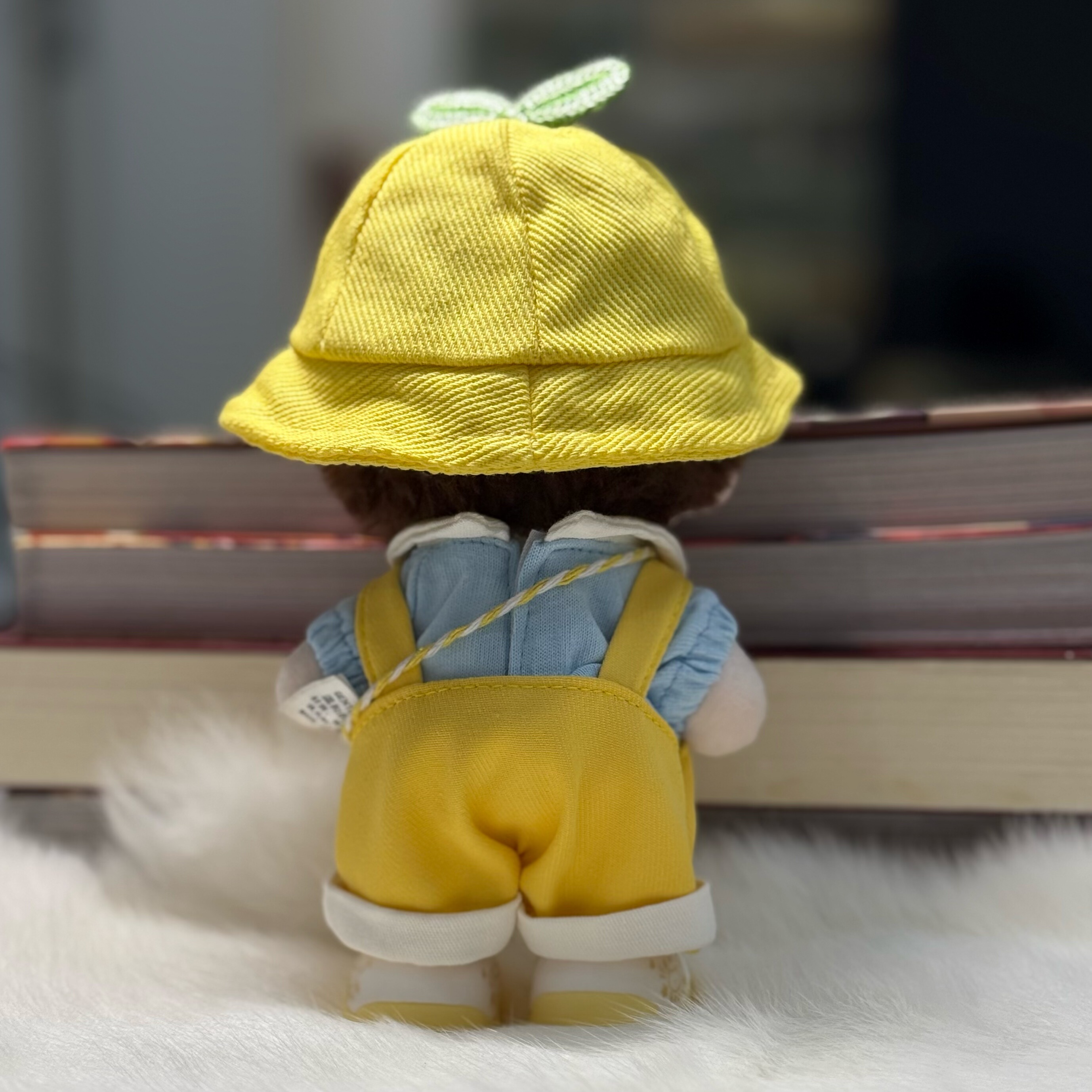 周深周可可棉花娃娃10cm16cm春日幼稚园小黄鸭娃衣套装 - 图1