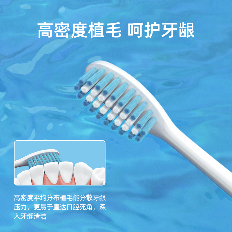 ROAMAN罗曼成人电动牙刷头敏感原厂装替换软毛常规大刷头原装正品 - 图1