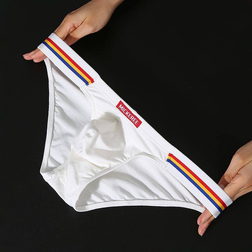 2025新款运动男士三角裤低腰性感迷人纯棉透气U凸设计运动风猛男,淘宝优惠券,粉丝福利购,淘宝优惠卷