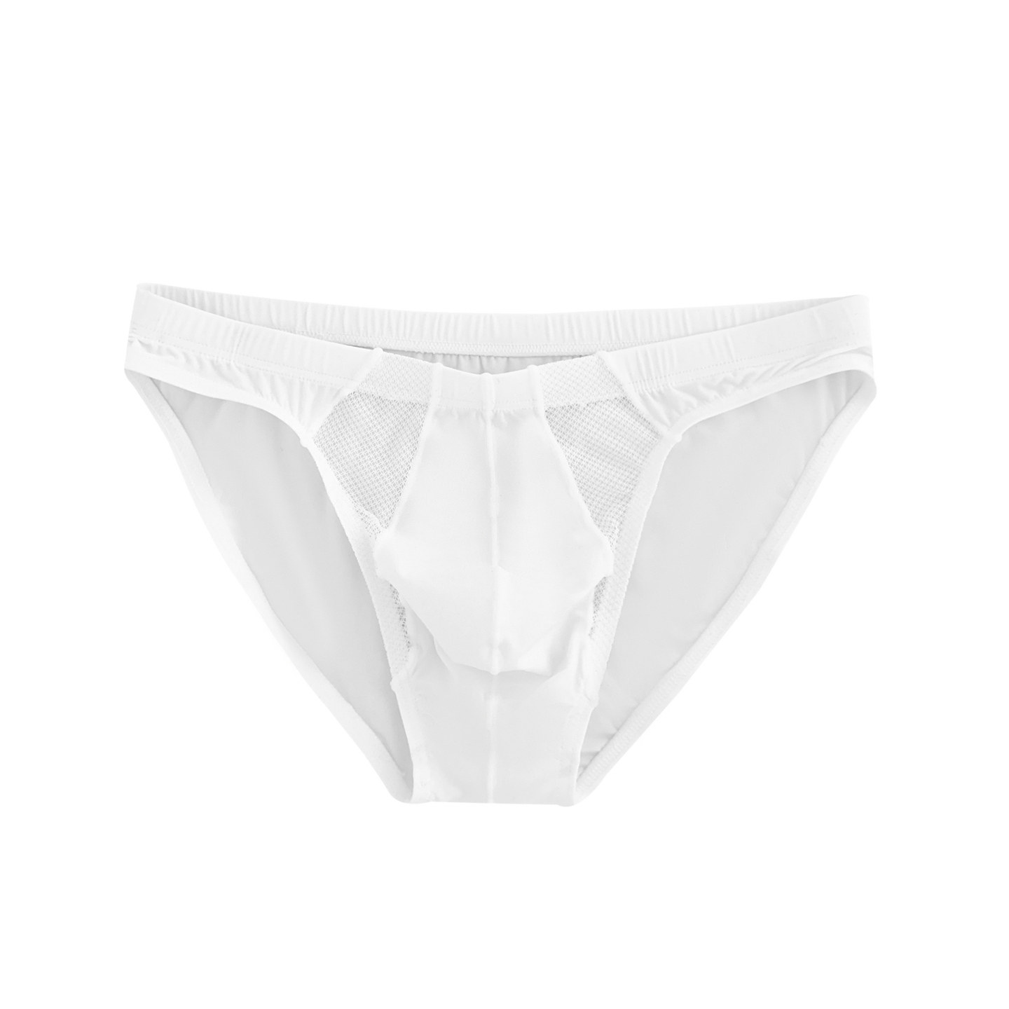 2条装男士三角内裤低腰夏季薄款冰丝性感舒适U凸潮流网纱拼接包邮,淘宝优惠券,粉丝福利购,淘宝优惠卷