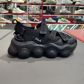 FILA 2024 summer sandals ກິລາແມ່ຍິງໃຫມ່ sole ຫນາເພີ່ມຂຶ້ນ sandals strawberry ບາດເຈັບແລະ F12W421402