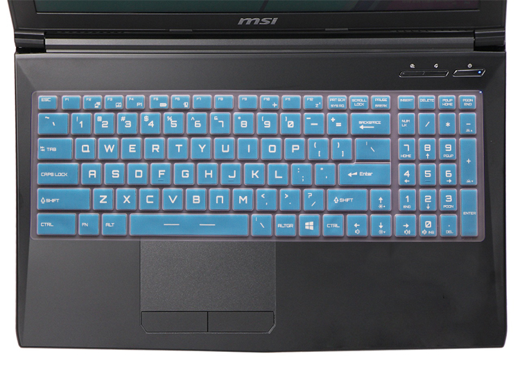 msi微星GE62 6QD-1077XCN键盘保护贴膜15.6英寸电脑笔记本全覆盖防尘套罩垫防水防灰护按键凹凸透明硅胶彩色-图3