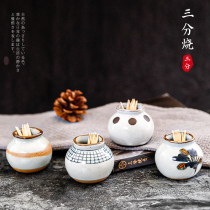 30% Burning Creative Fruit Fork Sign Cylinder Personality Toothpick Jar Home Little Clear New Toothpick Cylinder Restaurant Sashimi Body Dry Ice Rinds