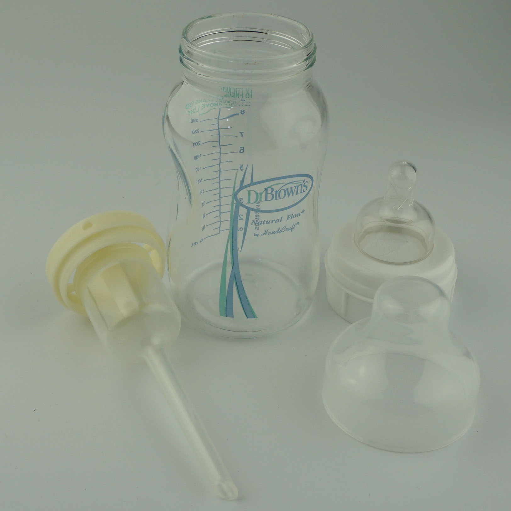drbrowns布朗博士奶瓶奶嘴 新生婴儿宽口径玻璃奶瓶瓶身配件120ml - 图1