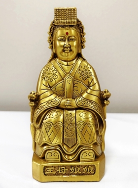 纯铜玉帝王母镇宅招财佛像件包邮
