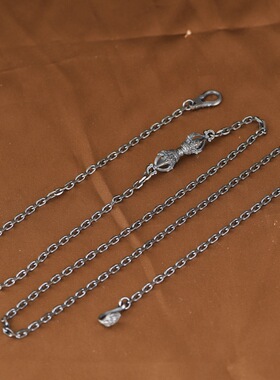 纯银项链男士复古小众设计女链子