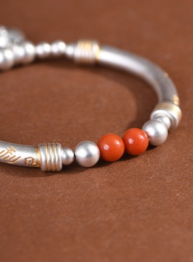 小众设计手工编绳弯管描金工艺女