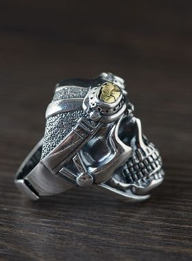 古银铺复古纯银工艺饰品女款骷髅