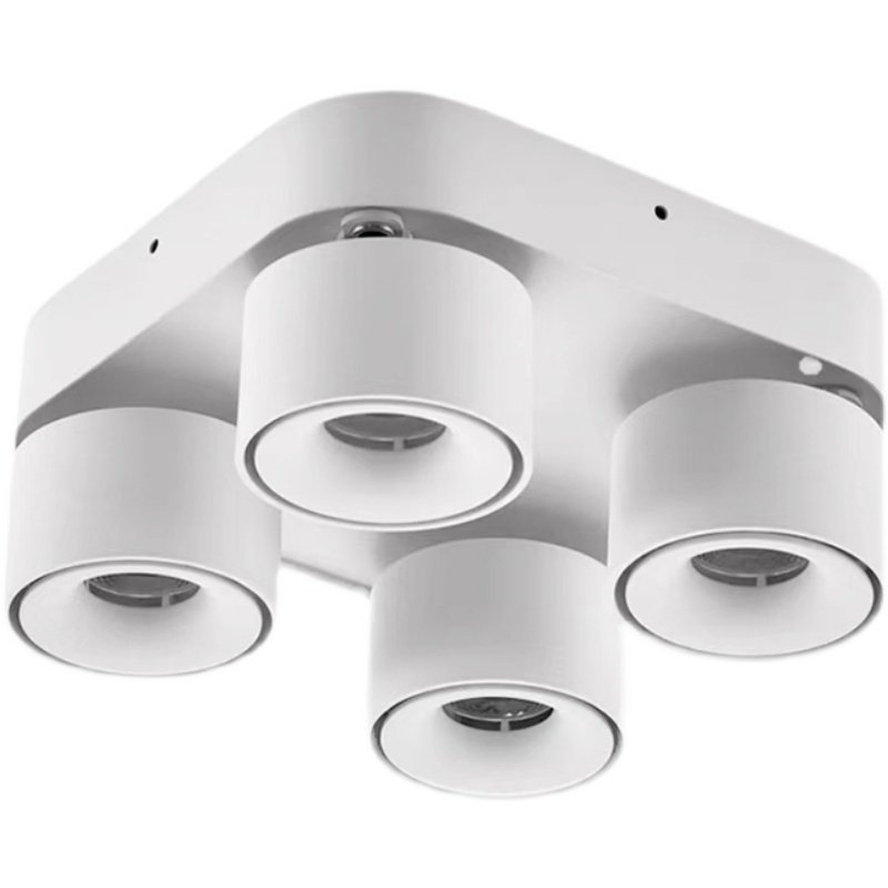 高显指LED明装COB创意可调角度吸顶天花客厅过道背景墙无主筒射灯,淘宝优惠券,粉丝福利购,淘宝优惠卷