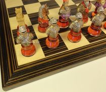 American Chess Large Medieval Crusader Pieces 20 Delicate Uki Chessboard Western Chess