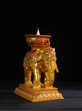 清仓大象电子灯装饰摆件家居客厅供奉台灯座工艺品象灯