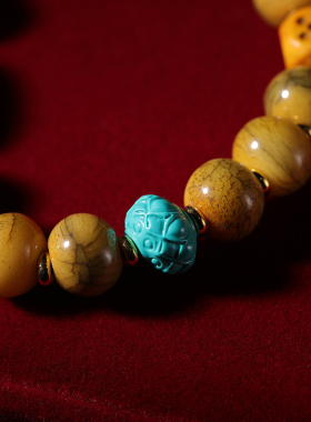 饰品文玩藏式佛珠念珠牛骨