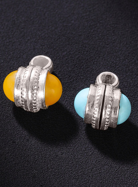 传统DIY卡子s925纯银配饰