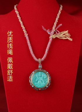 嘎乌盒吊坠十二生肖项链种子字