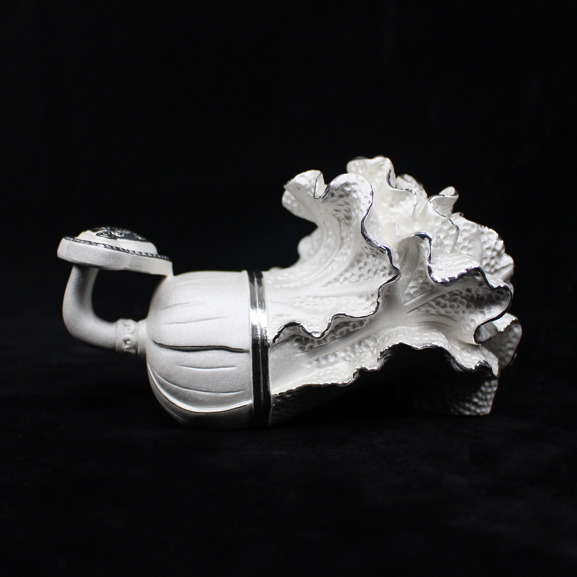 纯银白菜摆件 家居装饰品开业送礼商务礼品 足银聚纳百财工艺品,淘宝优惠券,粉丝福利购,淘宝优惠卷